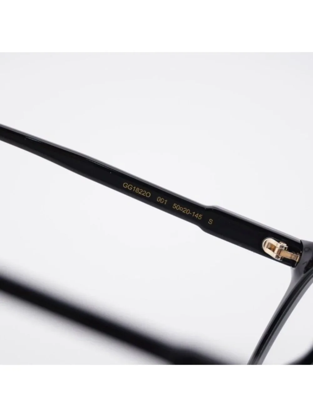 Gucci GG1822O 001 Eyeglasses Black 50mm Square Frame